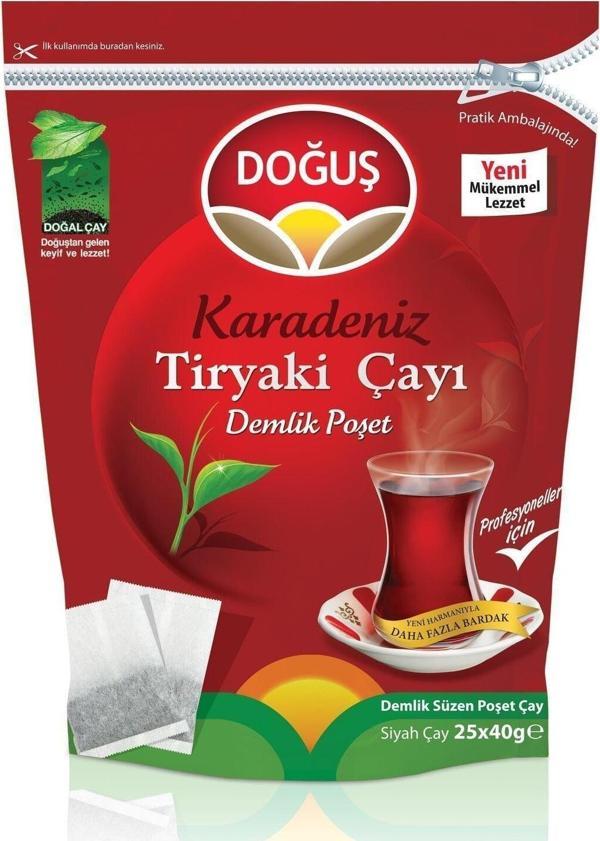 Doğuş Karadeniz Tiryaki Demlik Poşet 40 Gr X 25 Adet - Image 1