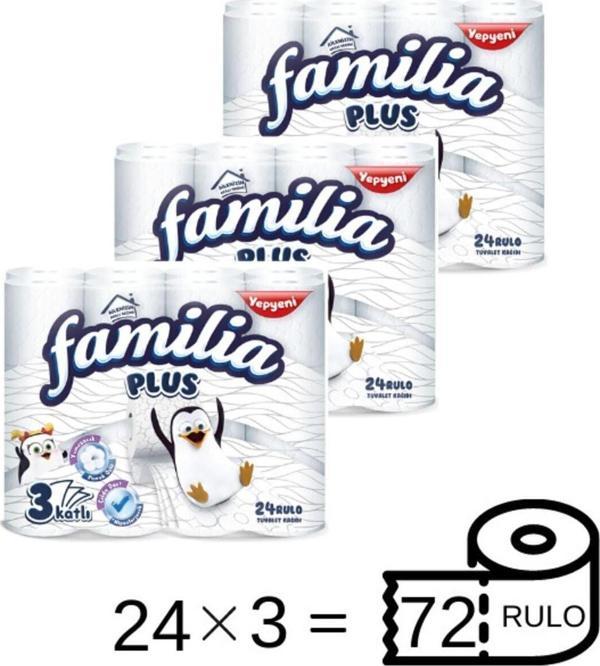 Familia Plus Tuvalet Kağıdı Jumbo Paket 72 Rulo - Image 1