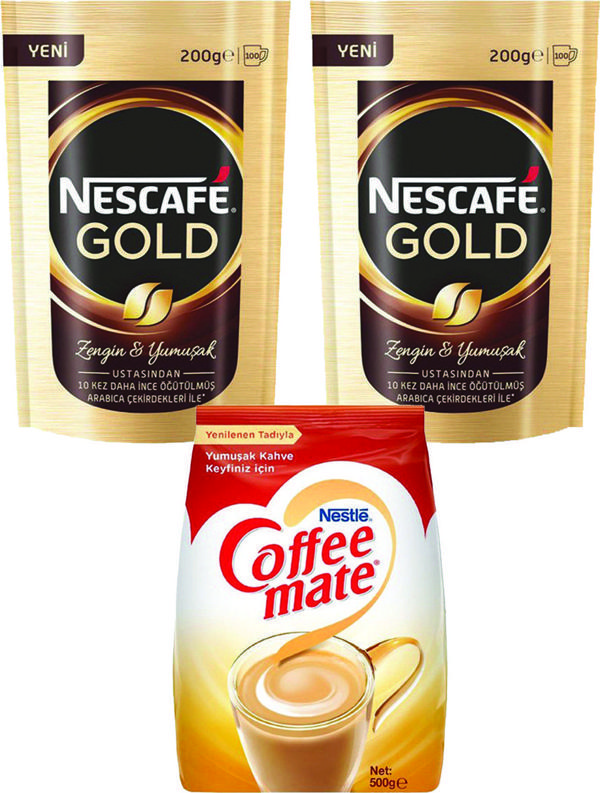 Nescafe Gold 200 Gr 2 Adet Ve Nestle Coffee Mate 500 Gr 1 Adet Fırsat Paketi - Image 1