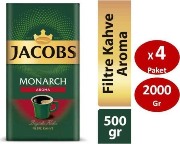 Jacobs Monarch Aromalı Filtre Kahve 500 Gr X 4Lü Set - Image 1