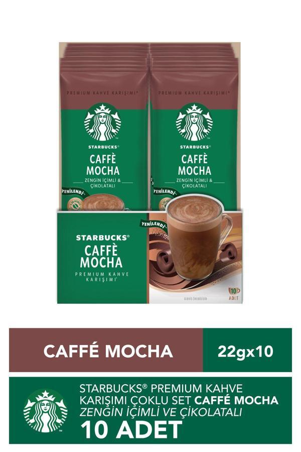 Starbucks Caffe Mocha Premium Kahve Karışımı 22 Gr X 10 Paket - Image 1