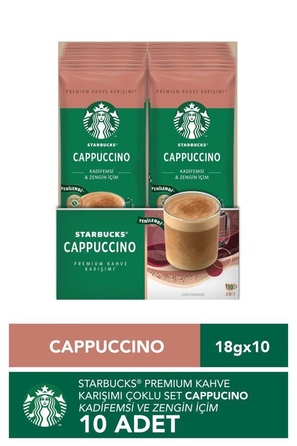 Starbucks Cappuccino Premium Kahve Karışımı 14 Gr X 10 Paket - Image 1