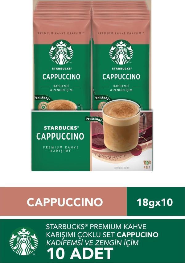 Starbucks Cappuccino Premium Kahve Karışımı 14 Gr X 10 Paket - Image 1