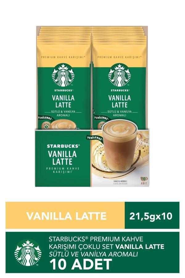 Starbucks Vanilla Latte Premium Kahve Karışımı 21.5 Gr X 10 Paket - Image 1