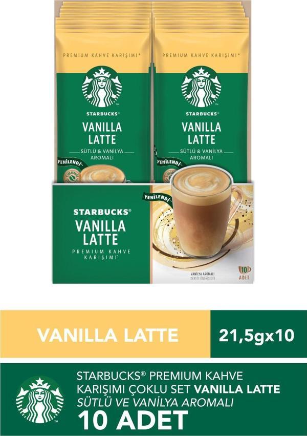 Starbucks Vanilla Latte Premium Kahve Karışımı 21.5 Gr X 10 Paket - Image 1