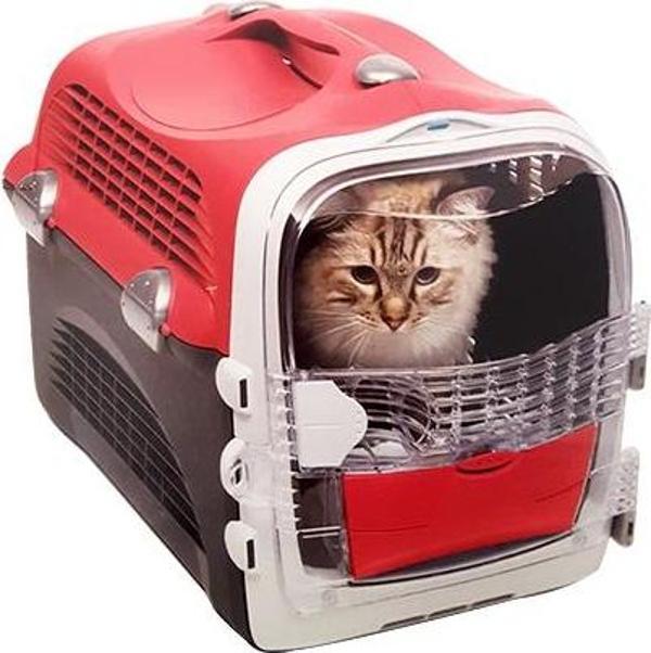 Catit Cabrio Carrier Cherry Red - Image 1