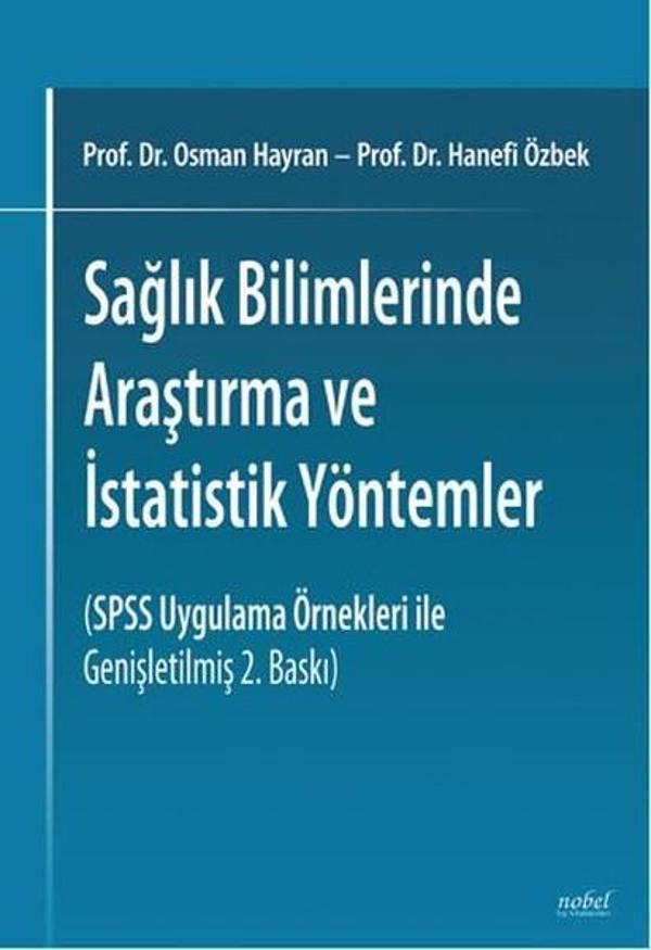 Sağlık Bilimlerinde Araştırma ve İstatistik Yöntemler - Nobel Tıp Kitabevleri - Image 1