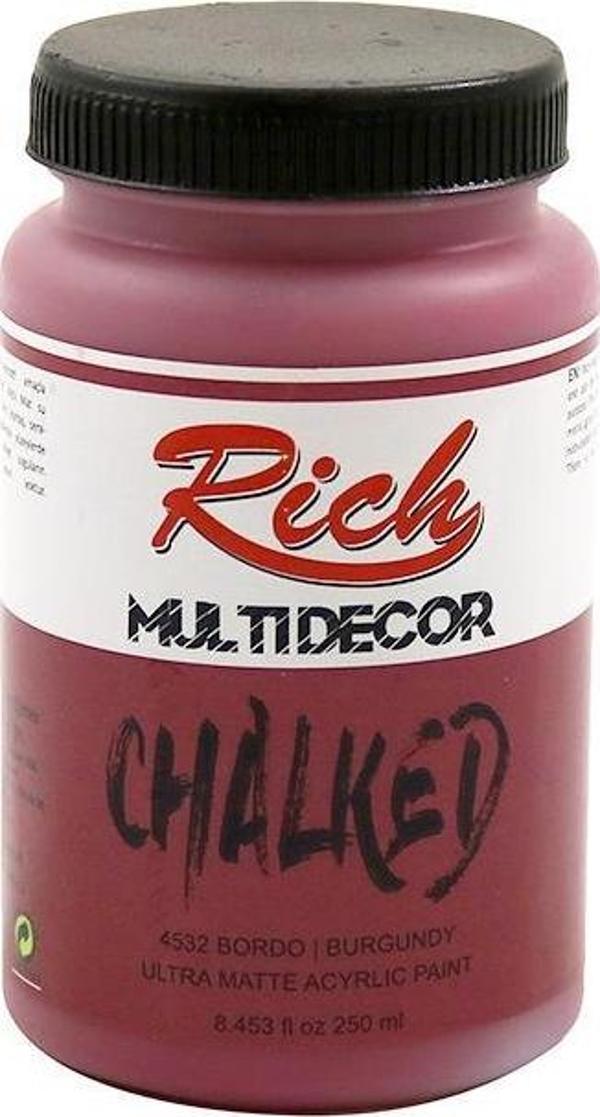 Rich Multi Decor Chalked Akrilik Boya Bordo 250ml - Image 1