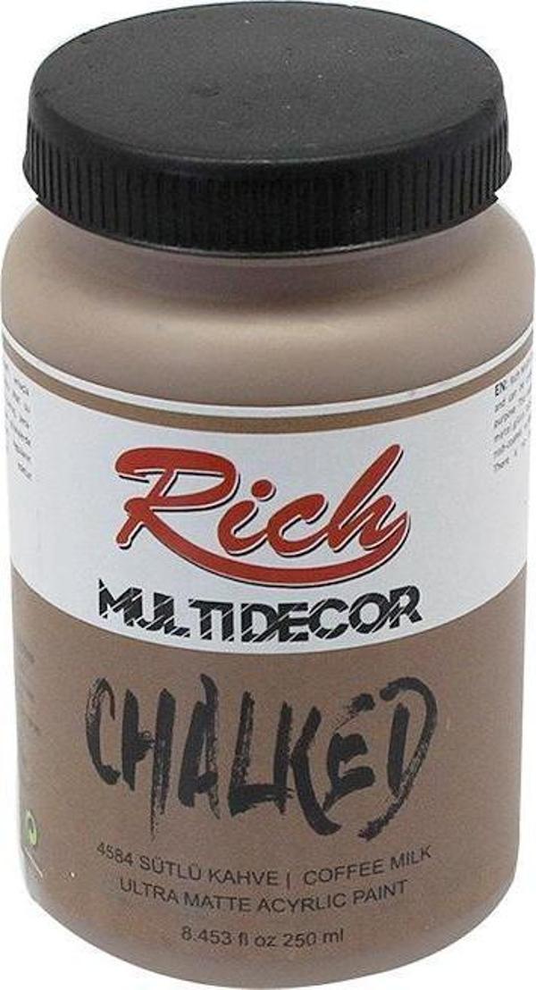 Rich Multi Decor Chalked Akrilik Boya Sütlü Kahve 250ml - Image 1