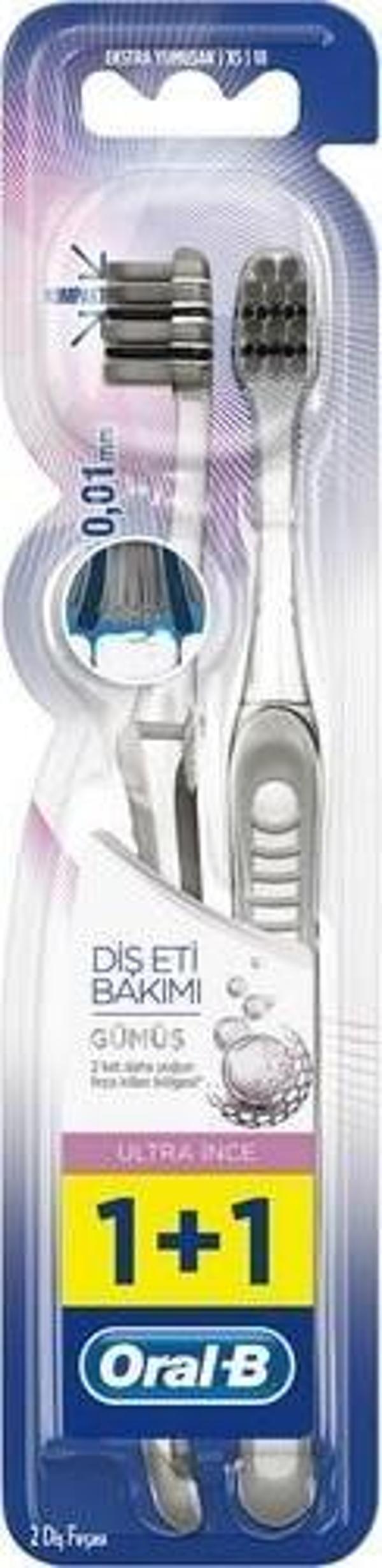 Oral-B 2'li Ultra Thın Diş Eti Bakımı Ekstra Yumuşak Diş Fırçası - Image 1