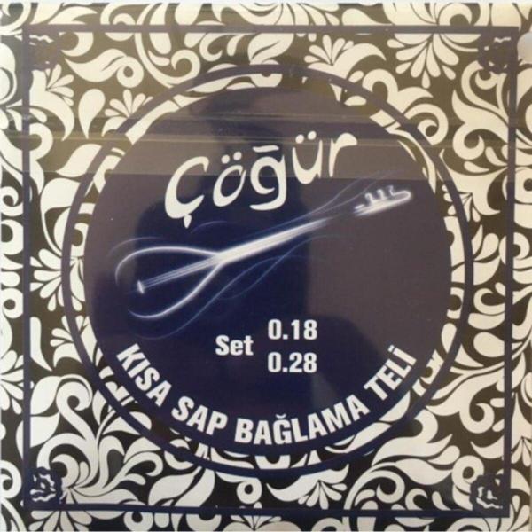 Cogur Çöğür Kısa Bağlama Teli Takımı (0,18) - Image 1