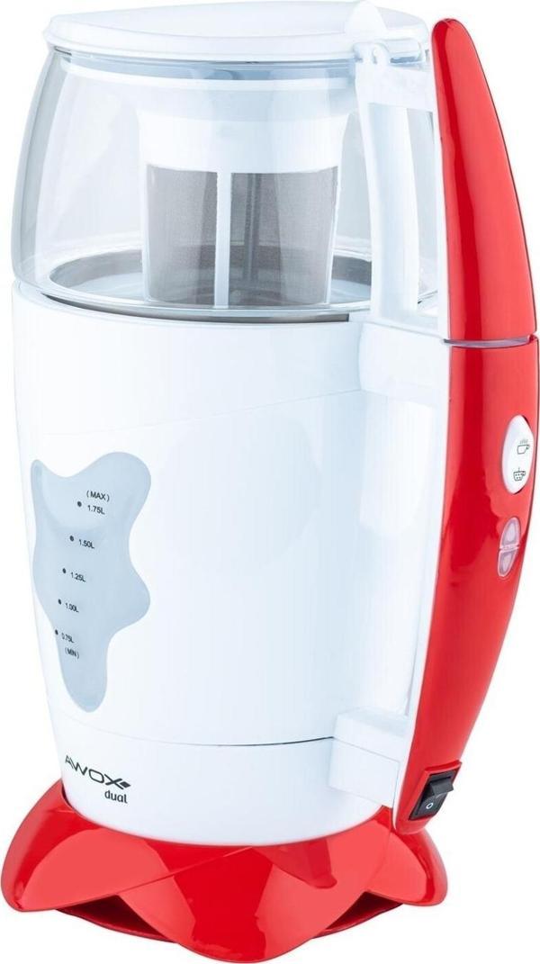 Awox Dual Kırmızı Çay Makinesi - Image 1