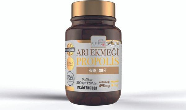 Bee'o Bee’o Up Arı Ekmeği Propolis Emme Tablet 500mgx120 Adet - Image 1