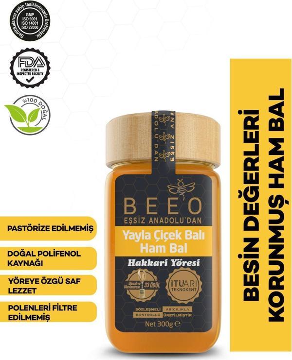 Bee'o Hakkari Yöresi Çiçek Balı  300 gr - Image 1