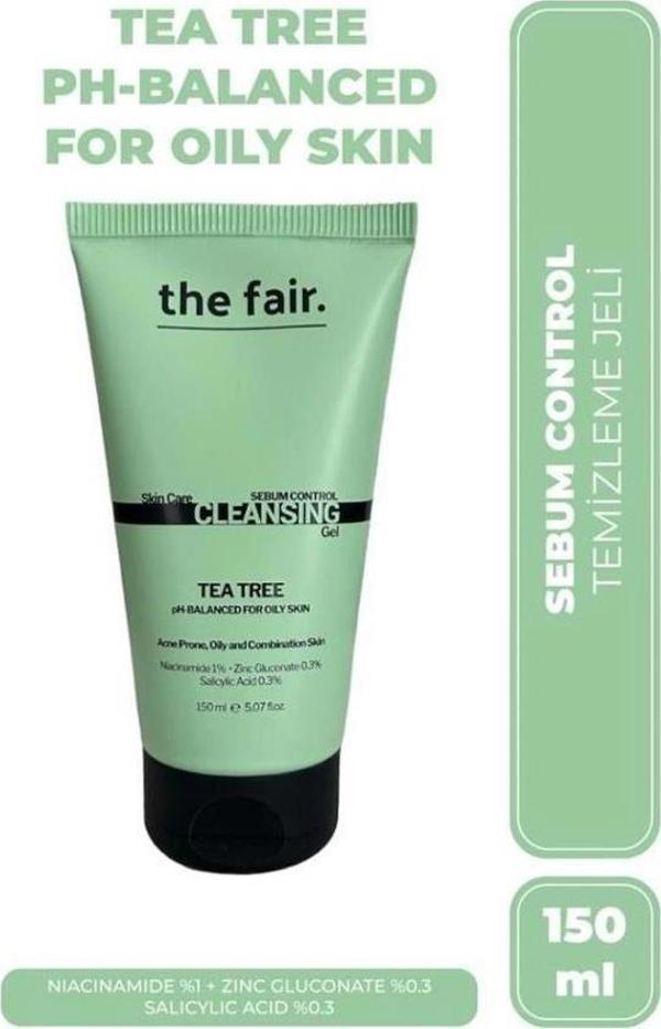 The Fair Çay Ağacı ve Salisilik Asit Çerik Sebum Dengeleten Vegan Yüz Yıkama Jeli 150ML - Image 1