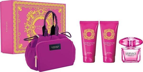 Versace Bright Crystal Absolu Kadın Parfüm EDP 90ML Duş Jeli 100ML Vücut Losyonu 100ML Çanta Hediye Seti - Image 1