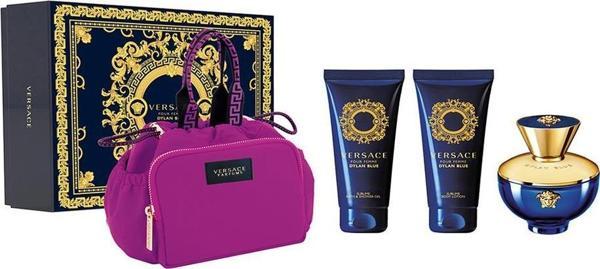 Versace Dylan Blue Kadın Parfüm EDP 100ML Duş Jeli 100ML Vücut Losyonu 100ML Çanta Hediye Seti - Image 1