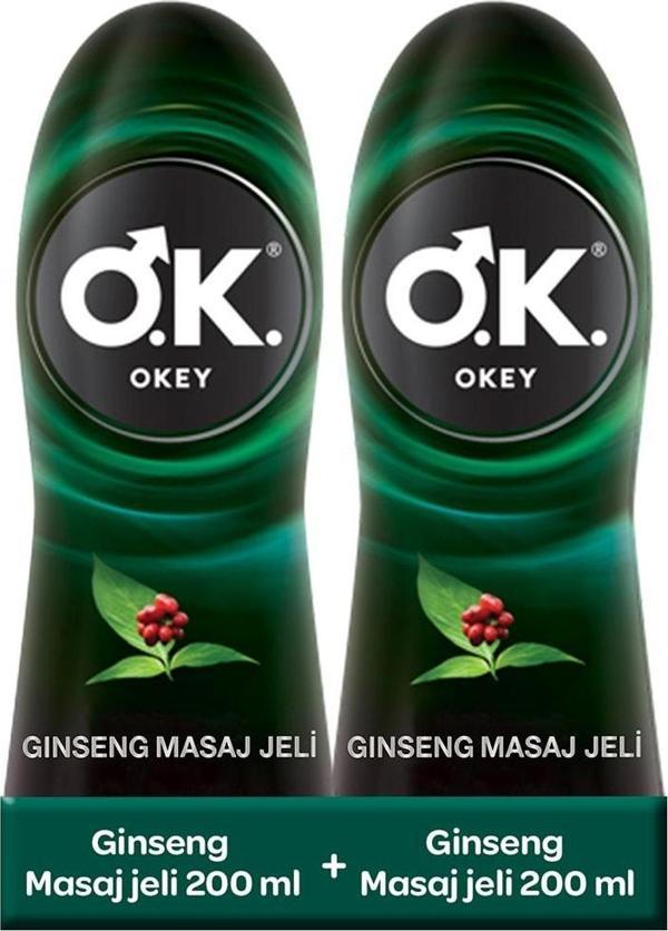 Okey Ginseng Masaj Jeli Su Bazlı 400ML 2'li Set - Image 1