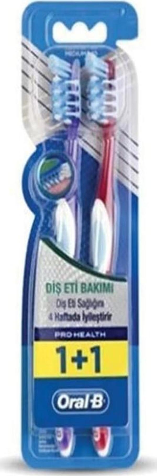 Oral-B Pro Health Diş Eti Bakımı Orta 1+1 Diş Fırçası - Image 1