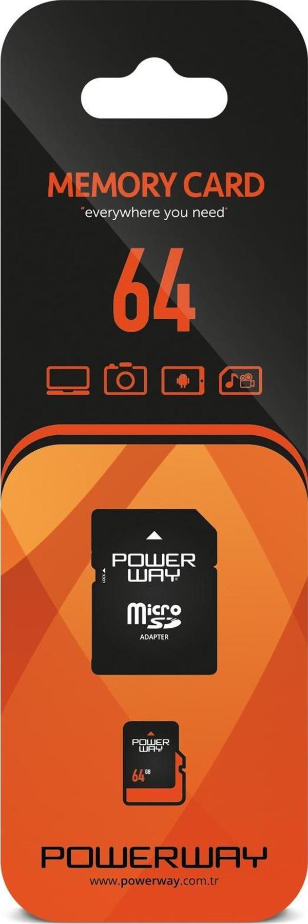 64 GB Micro SD Hafıza Kartı Adaptör Dahil - Image 1