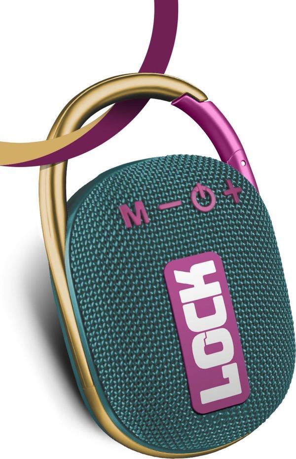 Powerway Lock Yeşil Taşınabilir Bluetooth Hoparlör Kilit Özellikli Yüksek Ses Gücü - Image 1