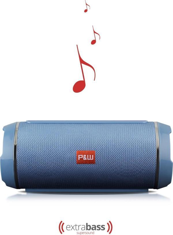 Wrx05 90 Db Sd Kart Aux Usb Girişli Mavi Kablosuz Bluetooth Speaker Hoparlör Ses Bombası Fm Radyo - Image 1