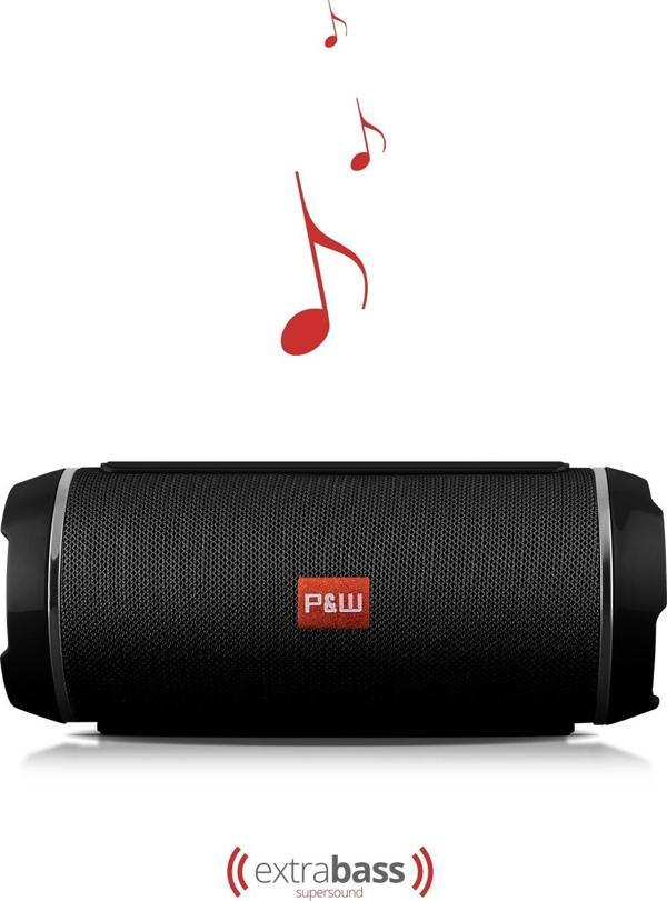 WRX05 90 dB SD Kart Aux Usb Girişli Siyah Kablosuz Bluetooth Speaker Hoparlör Ses Bombası FM Radyo - Image 1