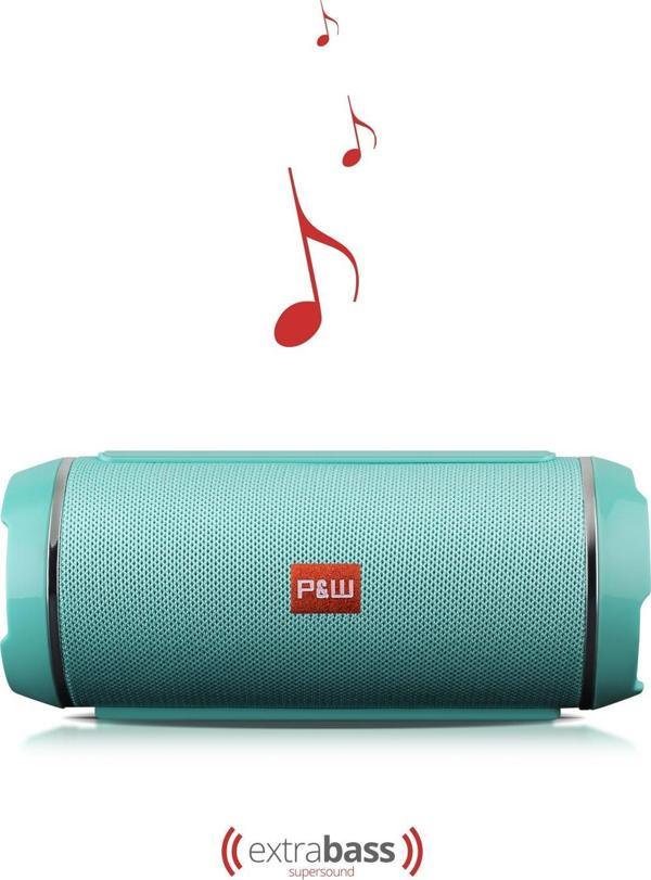 WRX05 90 dB SD Kart Aux Usb Girişli Yeşil Kablosuz Bluetooth Speaker Hoparlör Ses Bombası FM Radyo - Image 1