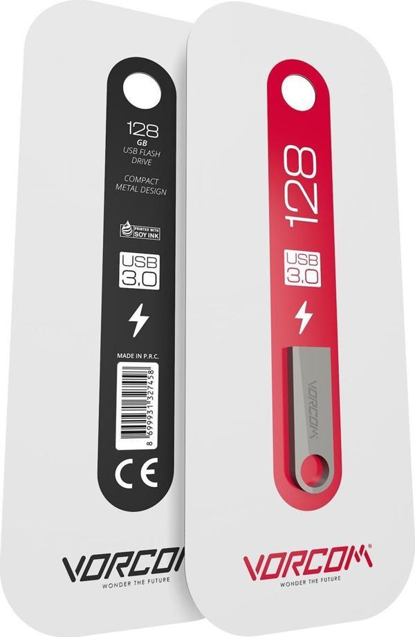 Vorcom 128 GB Usb Flash Bellek (Yüksek Hızlı) Metal Usb 3.0 Data Traveler Okuma Hızı Up to 100 MB/s - Image 1