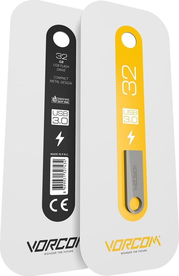 Vorcom 32 GB Usb Flash Bellek (Yüksek Hızlı) Metal Usb 3.0 Data Traveler Okuma Hızı Up to 100 MB/s - Image 1