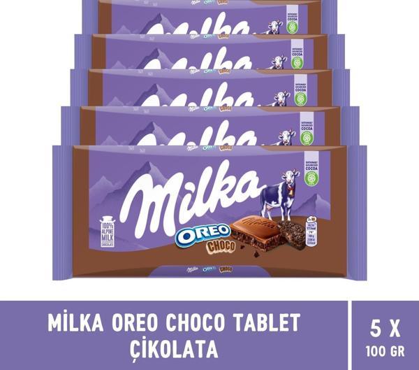 Milka Tablet Oreo Choco 100 gr 5'li Set - Image 1