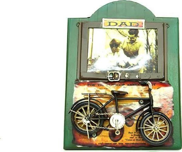Dekoratif Metal Çerçeve Bisiklet Dekorlu Ev Ofis Hediyelik - Image 1