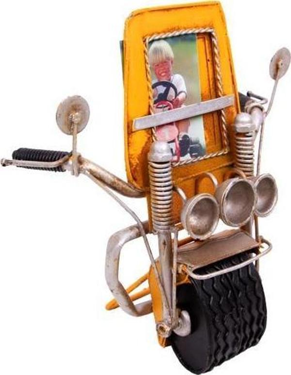 Dekoratif Metal Çerçeve Motosiklet Temalı Hediyelik - Image 1