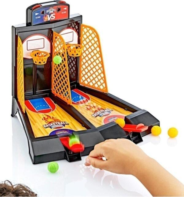 Güçlü Oyuncak Eğlenceli Mini Parmak Basketbol Oyun Seti 2 Kişilik - Image 1