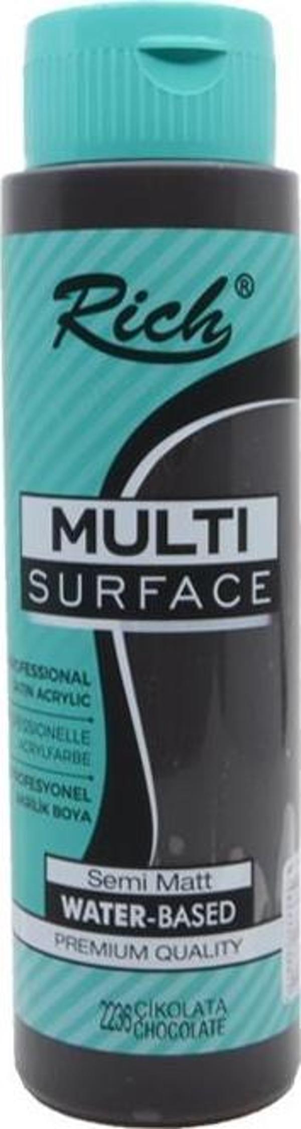 Rich Multi Surface Akrilik Boya Çikolata 500 cc - Image 1