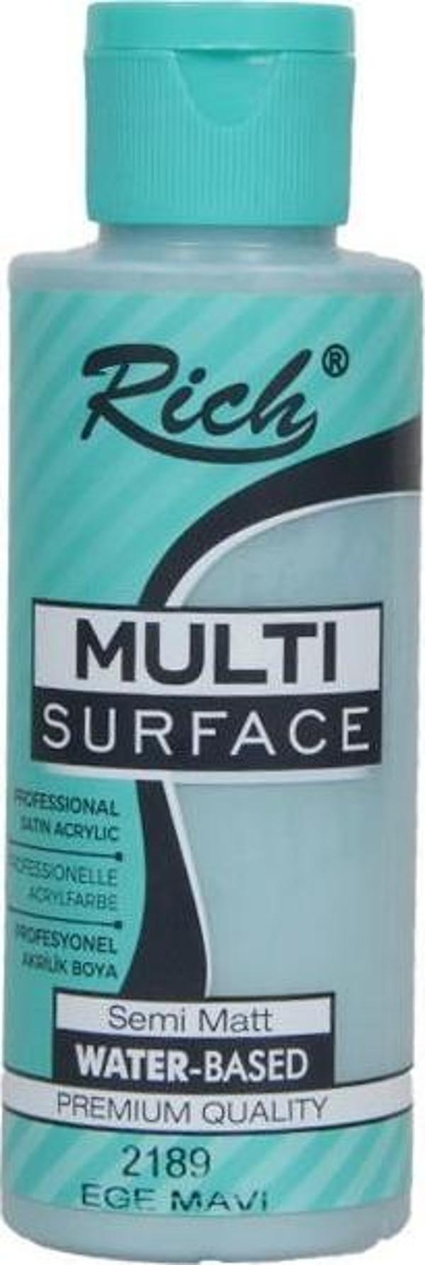 Rich Multi Surface Akrilik Boya Ege Mavi 120 cc - Image 1