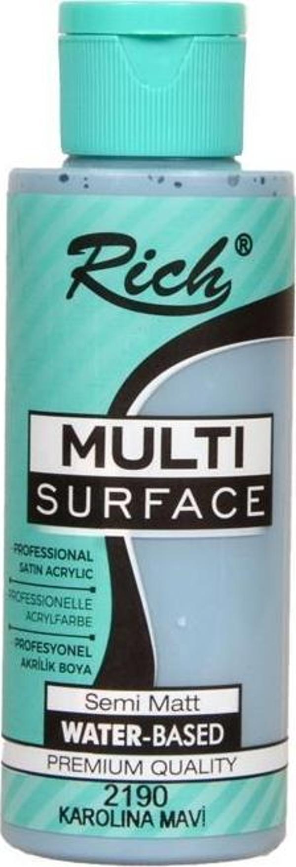 Rich Multi Surface Akrilik Boya Karolina Mavi 120 cc - Image 1