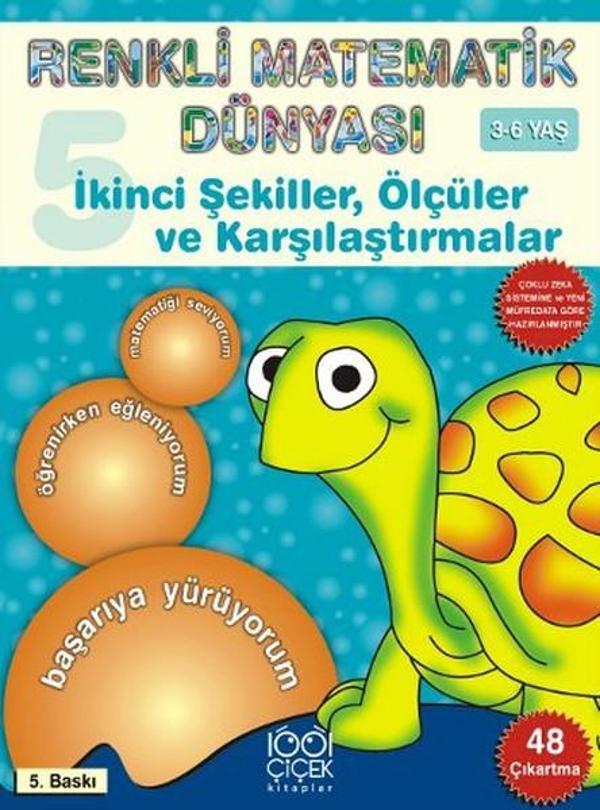 Renkli Matematik Dünyası 5-İkinci ŞekillerÖlçüler ve Karşılaştırmalar - 1001 Çiçek - Image 1