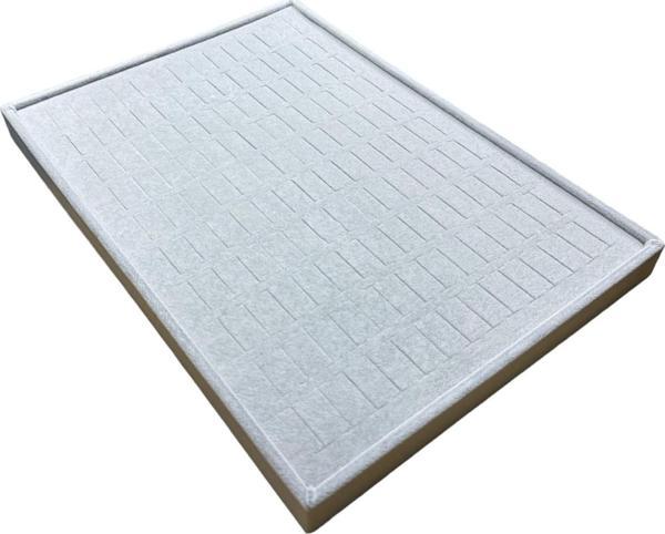 DOREKA 140 lı Batırmalı Yüzük Tablası Gri Kadife - Image 1