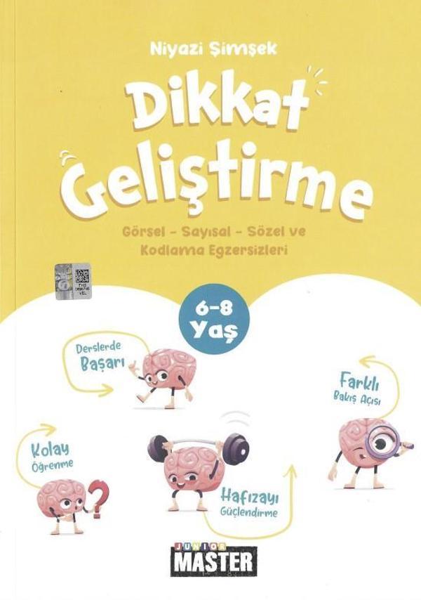 Okyanus Yayınları Junior Master Dikkat Geliştirme Egzersizleri 6-8 Yaş - Image 1