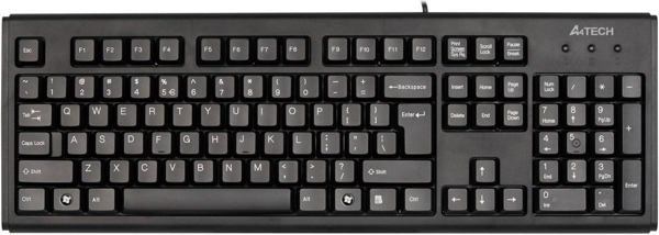 A4 TECH KM-720, Siyah, USB Kablolu, Türkçe Q, Multimedya KLAVYE - Image 1