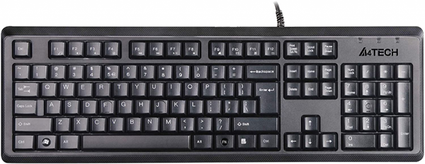 A4 TECH KR-92, Siyah, USB Kablolu, Türkçe Q, Multimedya, Klavye - Image 1