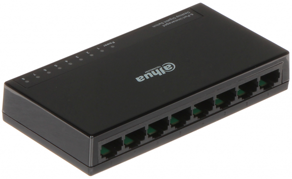 DAHUA PFS3008-8GT-L, 8 Port, GigaBit, Yönetilemez, Masaüstü Switch - Image 1