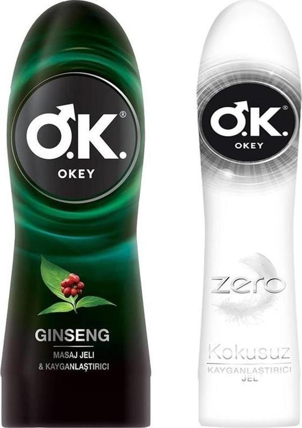 Okey Ginseng Masaj Jeli + Zero Kayganlaştırıcı Jel 2li Set - Image 1