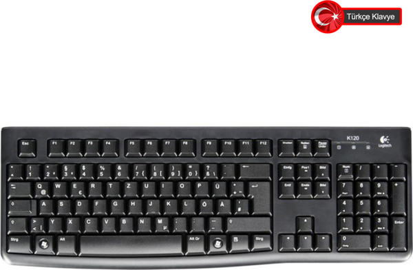 LOGITECH K120, 920-002505, USB Kablolu, Türkçe Q, Standart Klavye - Image 1