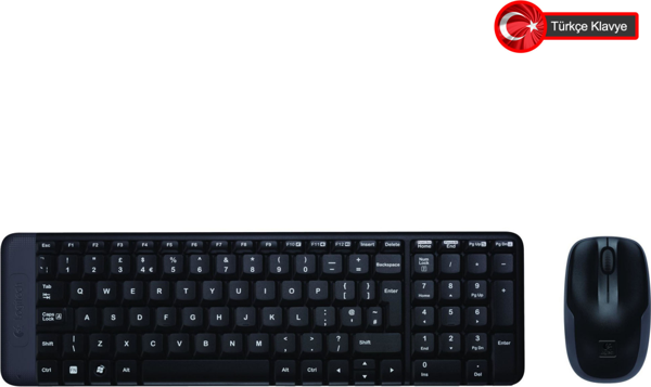 Logitech MK220 (920-003163) Kablosuz Türkçe Q Klavye/Mouse Set - Image 1