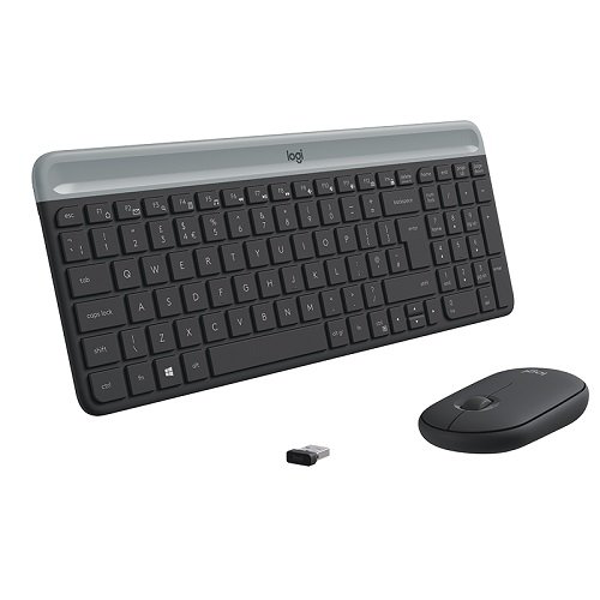LOGITECH MK470 Siyah, 920-009435, Kablosuz, Türkçe Q, Klavye Mouse Set - Image 1