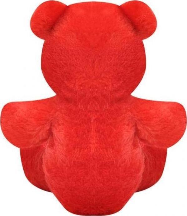 Ayı 15 cm Kırmızı Pelüş Ayı Çocuk Oyuncak - Image 1
