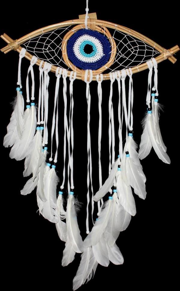 Göz Modelli Düş Kapanı Dreamcatcher Rüyakapanı Dekoratif Hediyelik - Image 1