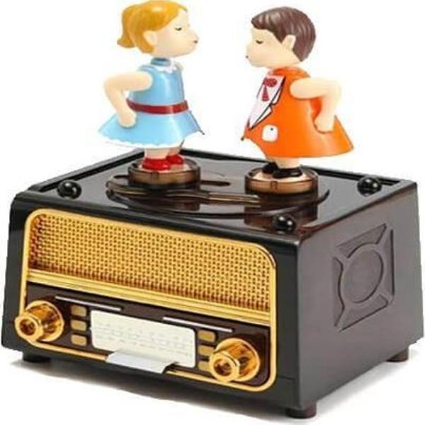 Radyo Müzikli Müzik Kutusu Kurmalı Dekoratif Hediyelik - Image 1